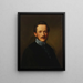 portret van Friedrich Freiherr von Koenig-Warthausen - Karl Jakob Theodor Leybold — ingelijst kunstwerk aan de muur
