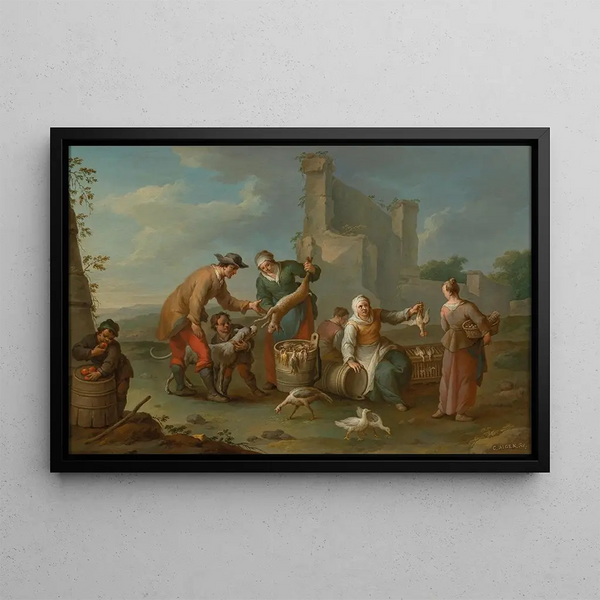 Karl Josef Aigen - Market scene.webp