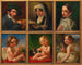 Zelfportret met zes portretten van de familie Agricola - Karl Joseph Aloys Agricola — weergave van het kunstwerk
