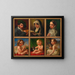 Zelfportret met zes portretten van de familie Agricola - Karl Joseph Aloys Agricola — ingelijst kunstwerk aan de muur