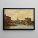 Uitzicht op Rome met Sint-Pieter en het Castel Sant'Angelo - Karl Kaufmann — ingelijst kunstwerk aan de muur