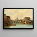 Rome, uitzicht op Castel Sant'Angelo - Karl Kaufmann — ingelijst kunstwerk aan de muur