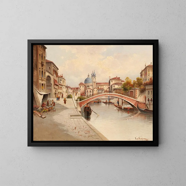 Motief Venetiaans II - Karl Kaufmann — ingelijst kunstwerk aan de muur