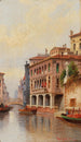 Scene van kanaal in Venetië - Karl Kaufmann — weergave van het kunstwerk