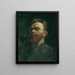 Zelfportret - Karl Köpping — ingelijst kunstwerk aan de muur