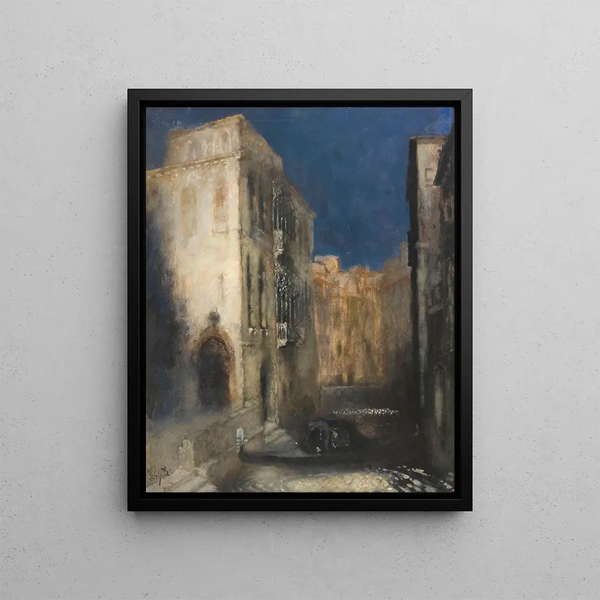 Karl Leipold - Kanal in Venedig bei Mondschein.webp