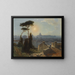 Rome vanaf de Trinité-des-Monts - Karl Lindemann-Frommel — ingelijst kunstwerk aan de muur