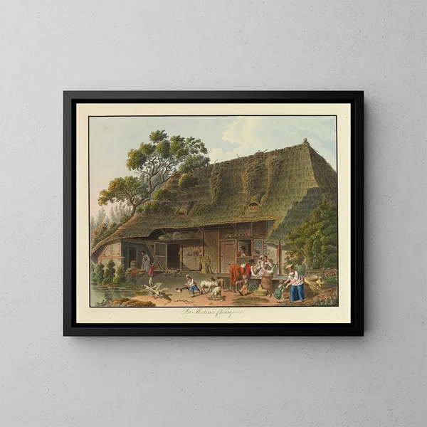 De landelijke ochtend - Karl Ludwig Zehender — ingelijst kunstwerk aan de muur