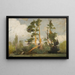 Study of Trees - Karl Maria Thuma — framed artwork on a wall
