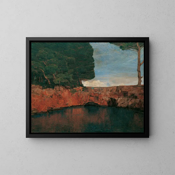 Eenzaamheid - Karl Mediz — ingelijst kunstwerk aan de muur
