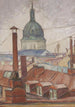 Above the rooftops of Södermalm Stockholm - Karl Nordström — artwork view