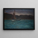 Vissersboot in stormachtige zee - Karl Nordström — ingelijst kunstwerk aan de muur