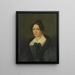 Portret van een dame - Karl Philipp Schwab — ingelijst kunstwerk aan de muur