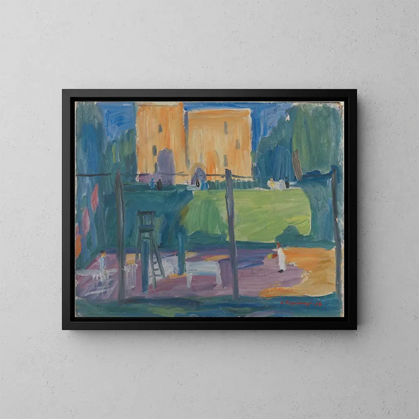 Beweging van het graf - Karl Prsimgi — ingelijst kunstwerk aan de muur