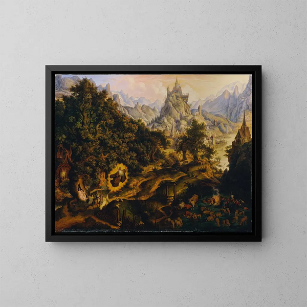 De legende van Tannhäuser - Karl Russ — ingelijst kunstwerk aan de muur