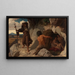 De verleiding van Sint-Antonius - Karl Schnbrunner — ingelijst kunstwerk aan de muur