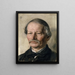 portret van de dichter Gustav Freytag - Karl Stauffer-Bern — ingelijst kunstwerk aan de muur