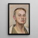 Autoportrait - Karl Tratt — ingelijst kunstwerk aan de muur