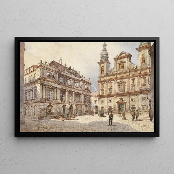Karl Wenzel Zajicek - Wien Jesuitenkirche und alte Universitt.webp