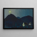 Night View of Judenburg - Karl Wiener — framed artwork on a wall