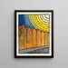 Compositie van de Pavé en de Weide XX - Karl Wiener — ingelijst kunstwerk aan de muur