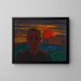 Portret mannelijk - Karl Wiener — ingelijst kunstwerk aan de muur