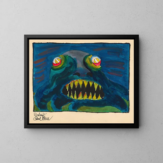 Moloch - Karl Wiener — ingelijst kunstwerk aan de muur