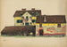 Onbekend schilderij huizen met schuur in hout - Karl Wiener — weergave van het kunstwerk