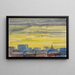 Untitled painting row of houses in Vienna - Karl Wiener — framed artwork on a wall