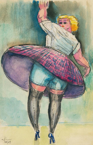 Karl Wiener - Ohne Titel tanzende Frau.webp