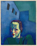 Portret van een vrouw zonder titel - Karl Wiener — weergave van het kunstwerk
