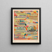 Poster - Karl Wiener — ingelijst kunstwerk aan de muur