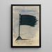 Drapeau funéraire noir - Karl Wiener — ingelijst kunstwerk aan de muur