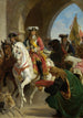 Ingang van Karel III in Madrid in 1710 - Karl von Blaas — weergave van het kunstwerk