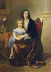 Leonie comtesse Lanckoronska née comtesse Potocka avec son fils Karl - Karl von Blaas — weergave van het kunstwerk