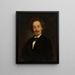 Portret van beeldhouwer Wiktor Brodzki - Karol Miller — ingelijst kunstwerk aan de muur