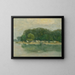 Bank Petralka van de Donau - Karol Miloslav Lehotský — ingelijst kunstwerk aan de muur