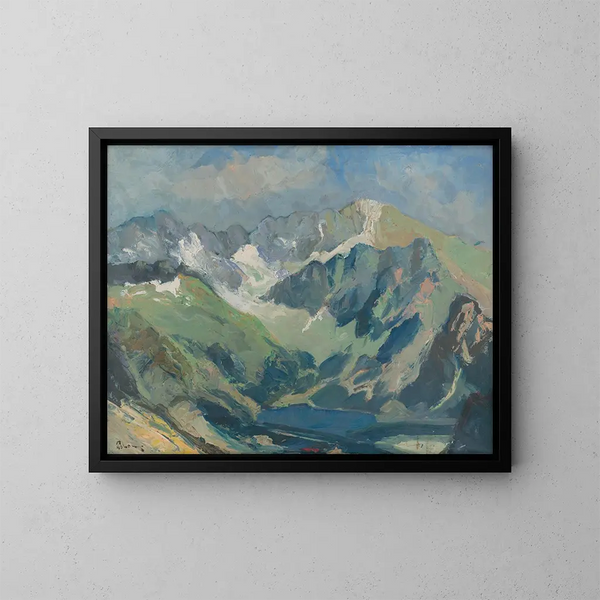 Landschap van de Tatra's - Karol Polnyi — ingelijst kunstwerk aan de muur