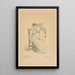 Moeder en kind - Kate Greenaway — ingelijst kunstwerk aan de muur