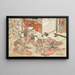 Scene in a Brothel with a Mirror of Beautiful Women from Green Houses Compared - Katsukawa Shunshō — framed artwork on a wall