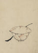 A bowl with a spoon - Katsushika Hokusai — artwork view
