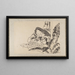 Sketchbook by and his disciples Pl22 - Katsushika Hokusai — framed artwork on a wall