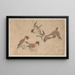 Sketchbook by and his disciples Pl44 - Katsushika Hokusai — framed artwork on a wall