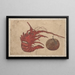Sketchbook by and his disciples Pl49 - Katsushika Hokusai — framed artwork on a wall