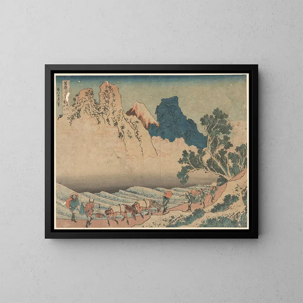 Katsushika Hokusai — ingelijst kunstwerk aan de muur