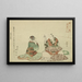 Kasanui - Katsushika Hokusai — framed artwork on a wall