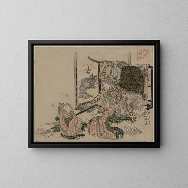 Shisui shinshū - Katsushika Hokusai — ingelijst kunstwerk aan de muur