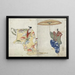 Suehirogari - Katsushika Hokusai — framed artwork on a wall