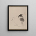 A Pair of Puppies - Kawabata Gyokushō — framed artwork on a wall