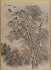 Vleermuizen bij dageraad - Kawanabe Kyōsai — weergave van het kunstwerk